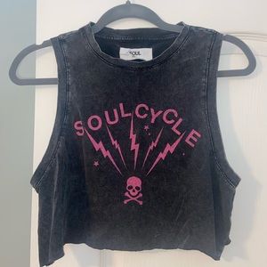 Soul Cycle cropped muscle tank